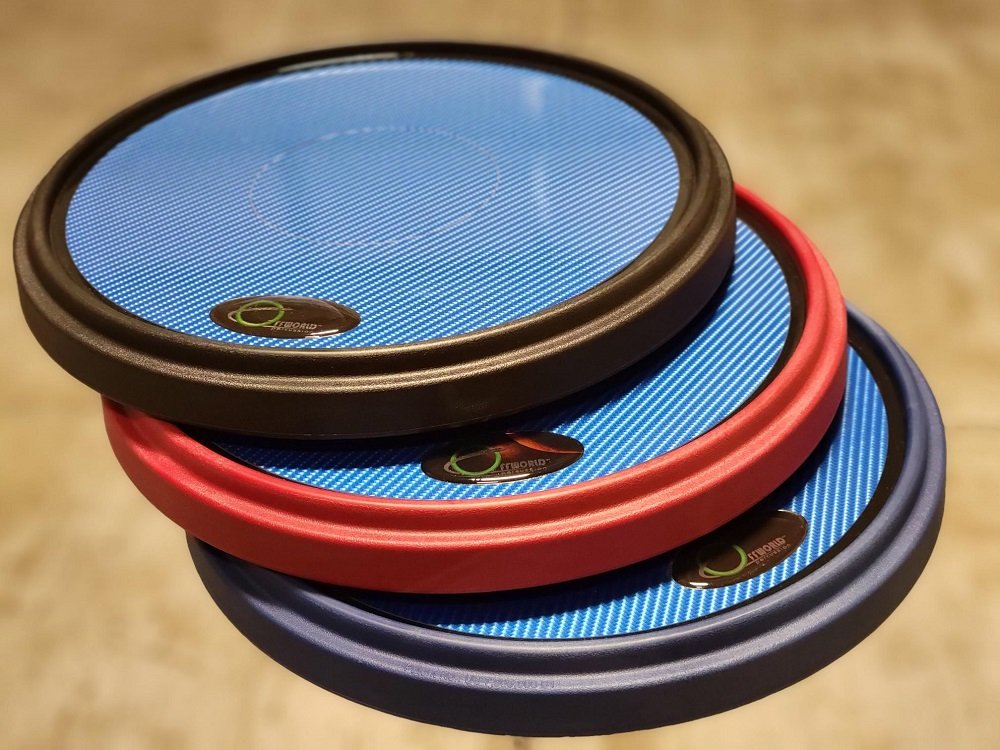 Offworld Percussion Invader V3 in 3D Blue Laminate w/ Black Rim