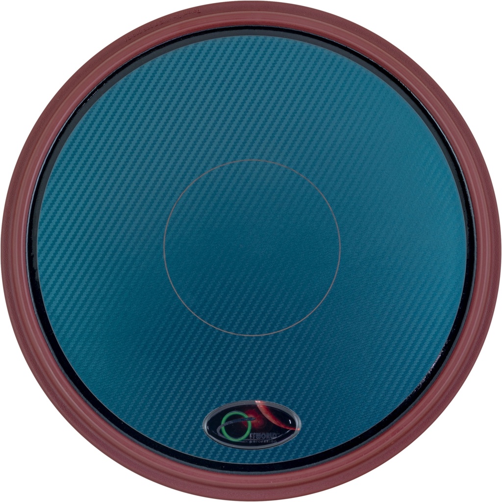 Offworld Percussion Invader V3 w/ Blue Chameleon Laminate & Red Rim