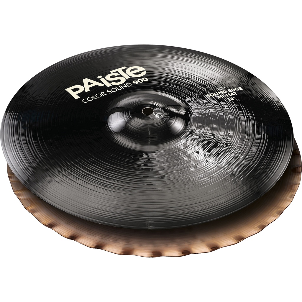 Paiste 14" Color Sound 900 Black Sound Edge Hi Hat Cymbals