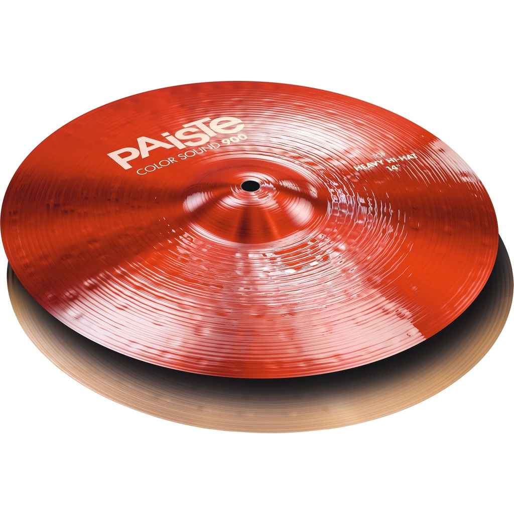 Paiste 14" Color Sound 900 Red Heavy Hi Hat Cymbals