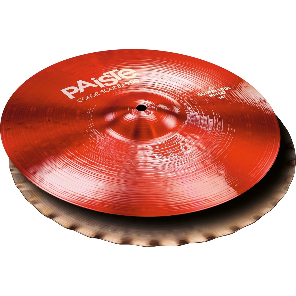 Paiste 14" Color Sound 900 Red Sound Edge Hi Hat Cymbals