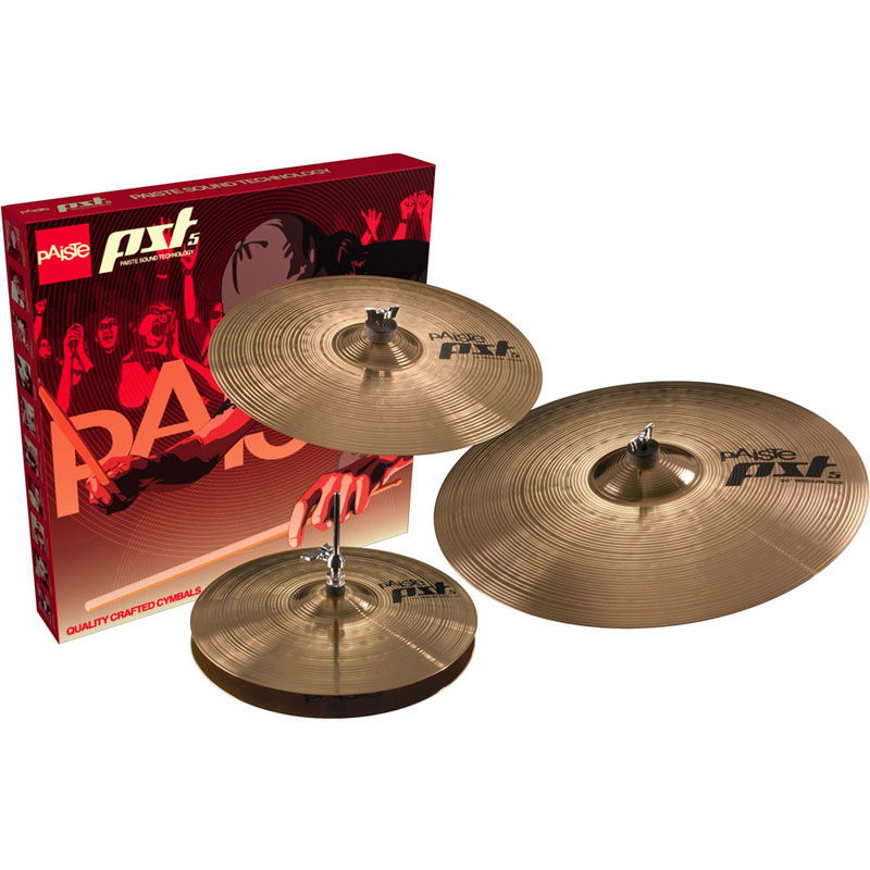 Paiste PST 5 Universal 3-Piece Cymbal Box Set (14H-16C-20R)