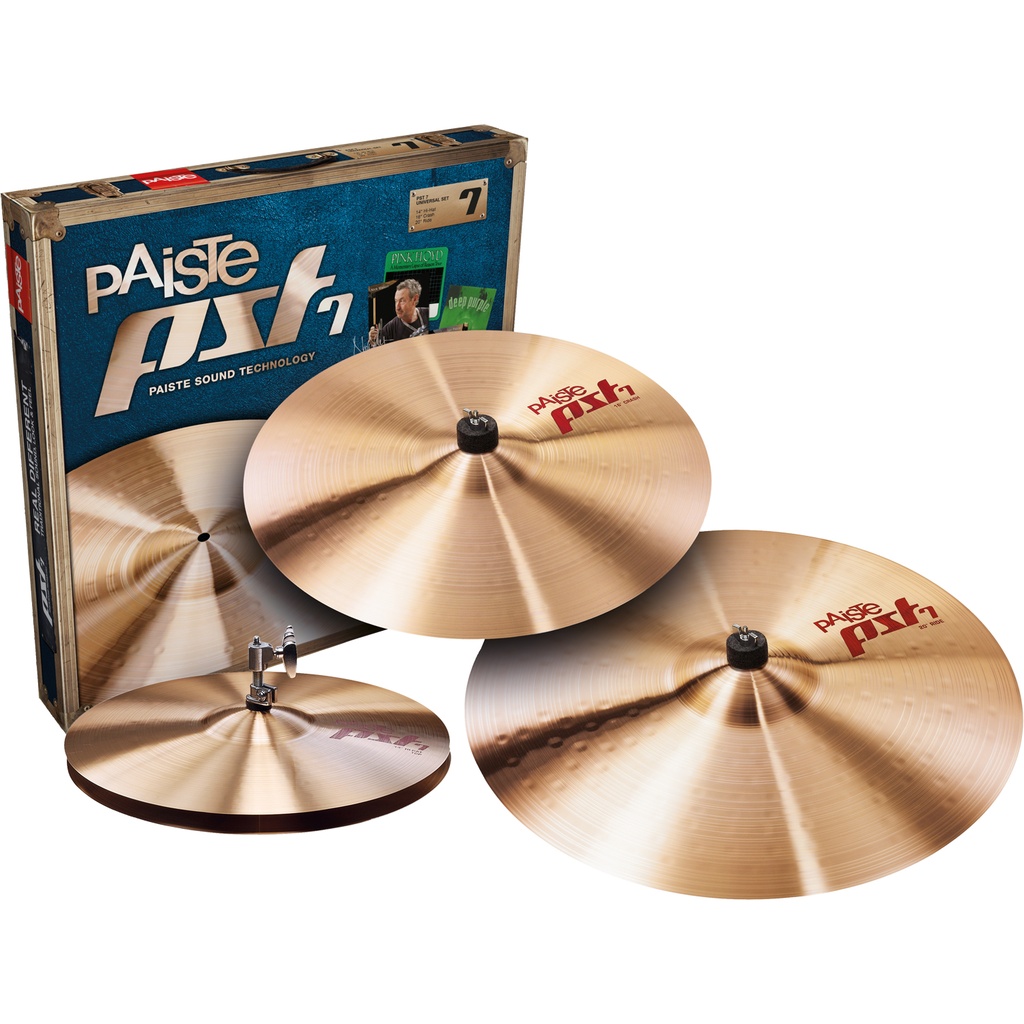Paiste PST 7 Universal 3-Piece Cymbal Box Set (14H-16C-20R)