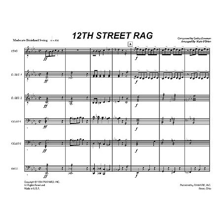 Panyard Panyard 7001 - 12th Street Rag by Euday L. Bowman