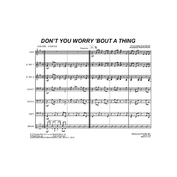 Panyard Panyard 7029 - Dont Worry Bout a Thing by Stevie Wonder