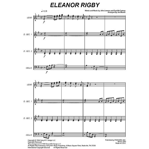 Panyard Panyard 7030 - Eleanor Rigby by Lennon and McCartney