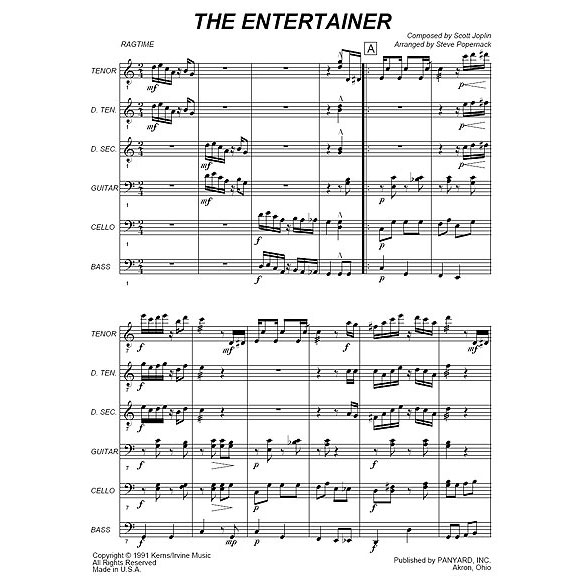 Panyard Panyard 7031 - The Entertainer by Scott Joplin