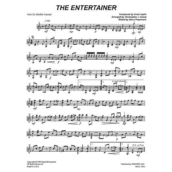 Panyard Panyard 7032 - The Entertainer by Scott Joplin