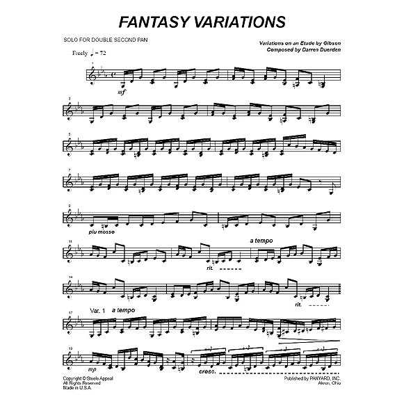 Panyard Panyard 7034 - Fantasy Variations by Darren Duerden