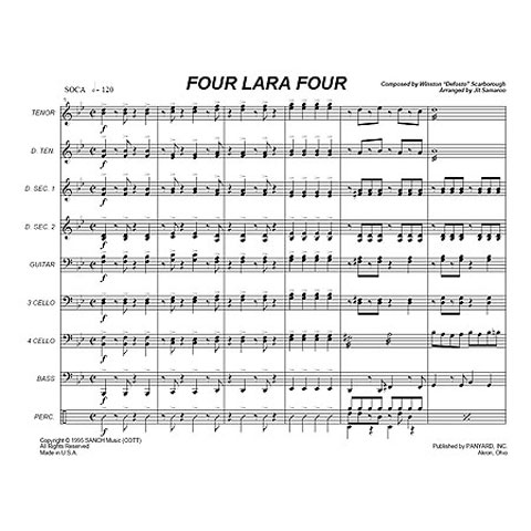 Panyard Panyard 7040 - Four Lara Four by Winston Scarborough