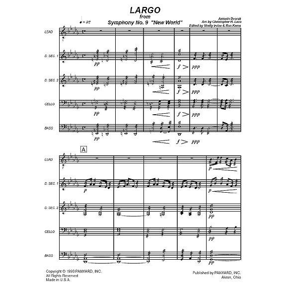 Panyard Panyard 7056 - Largo from New World Symphony by Dvorak