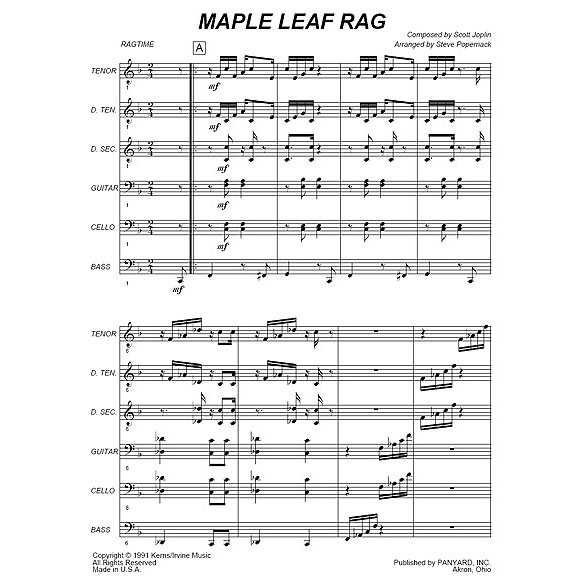 Panyard Panyard 7061 - Maple Leaf Rag by Scott Joplin