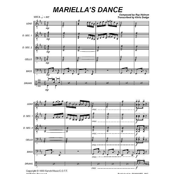 Panyard Panyard 7065 - Mariellas Dance by Ray Holman