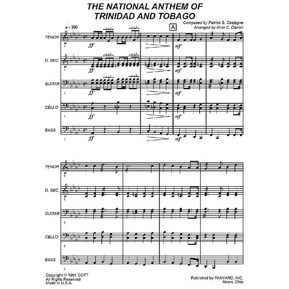 Panyard Panyard 7074 - The National Anthem of Trinidad by Castagne