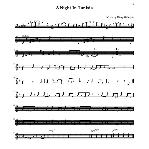 Panyard Panyard 7076 - A Night in Tunisia by Gillespie and Paparelli