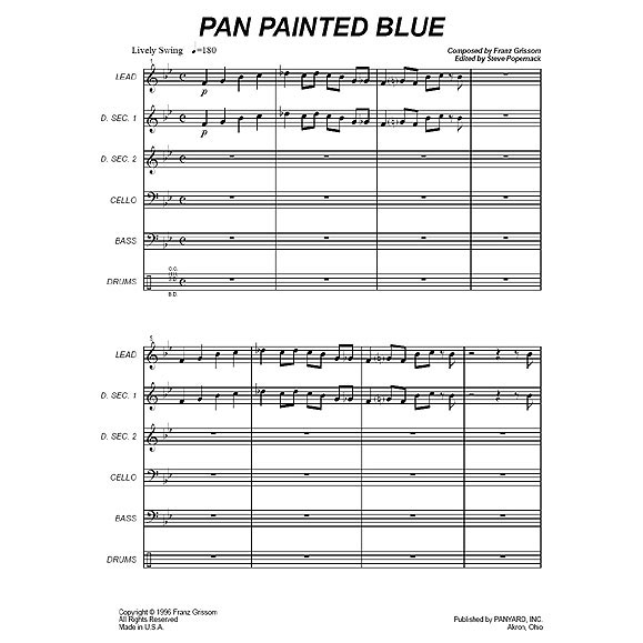 Panyard Panyard 7089 - Pan Painted Blue by Franz Grissom