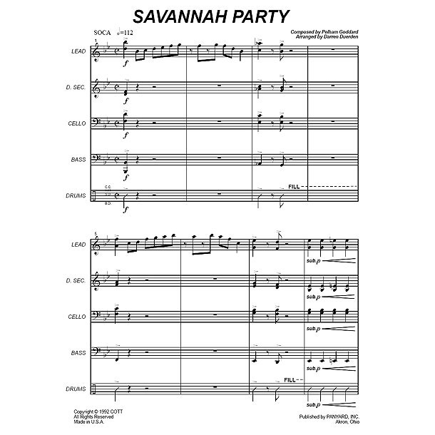 Panyard Panyard 7103 - Savannah Party by Goddard and Rudder