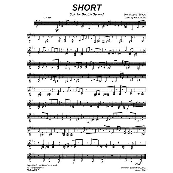 Panyard Panyard 7105 - Short and Sweet by Len "Boogsie" Sharpe