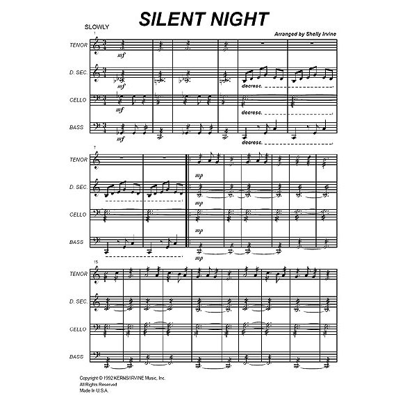 Panyard Panyard 7106 - Silent Night arr. By Shelly Irvine