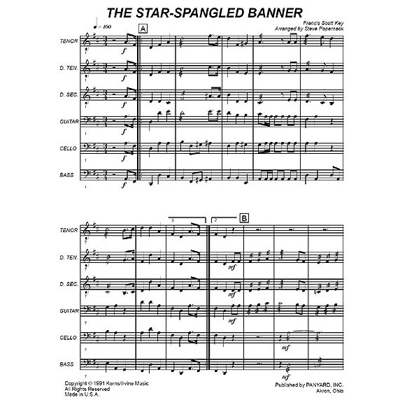 Panyard Panyard 7124 - Star-Spangled Banner by Francis Scott Key