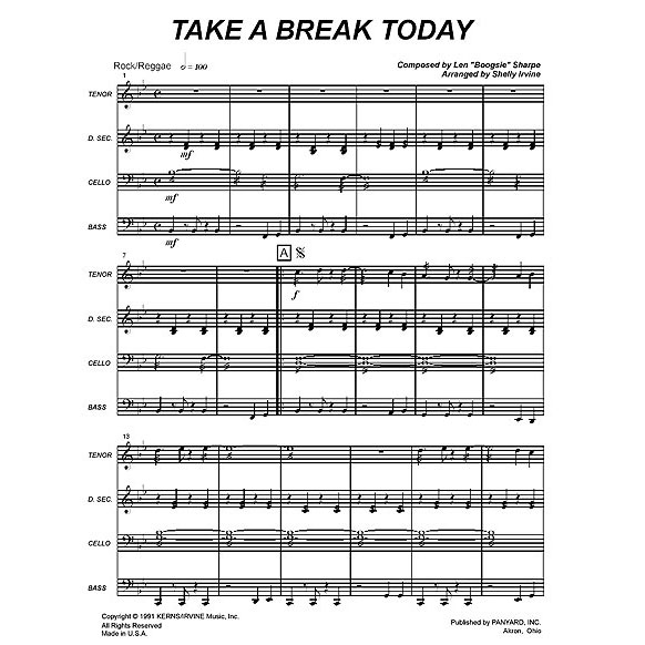 Panyard Panyard 7131 - Take a Break Today by Len "Boogsie" Sharpe