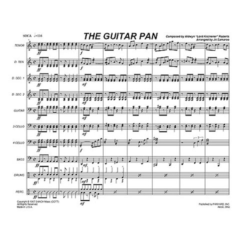 Panyard Panyard 7161 - The Guitar Pan by Aldwyn Roberts