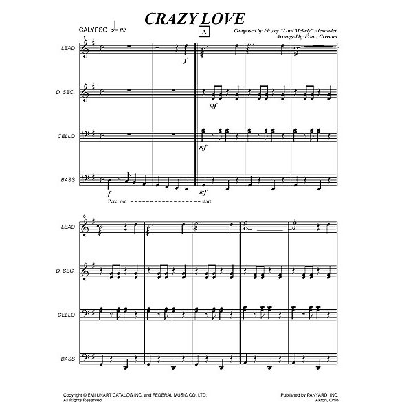 Panyard Panyard 7201 - Crazy Love by Fitzroy "Lord Melody" Alexander
