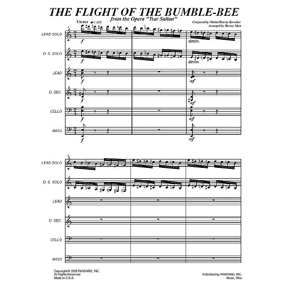 Panyard Panyard 7218 - Flight of the Bumble Bee by Rimsky Korsakov