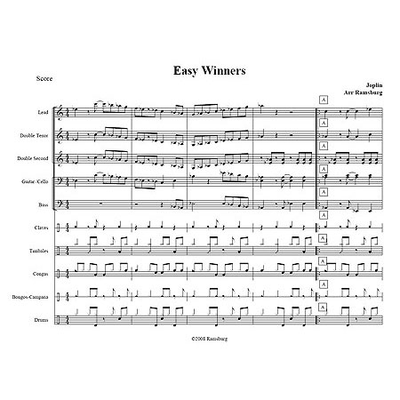 Panyard Panyard 7280 - The Easy Winners by Scott Joplin