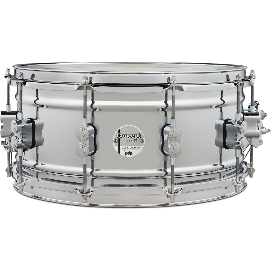 PDP 6.5" x 14" Concept 1mm Chrome Steel Snare w/ Chrome