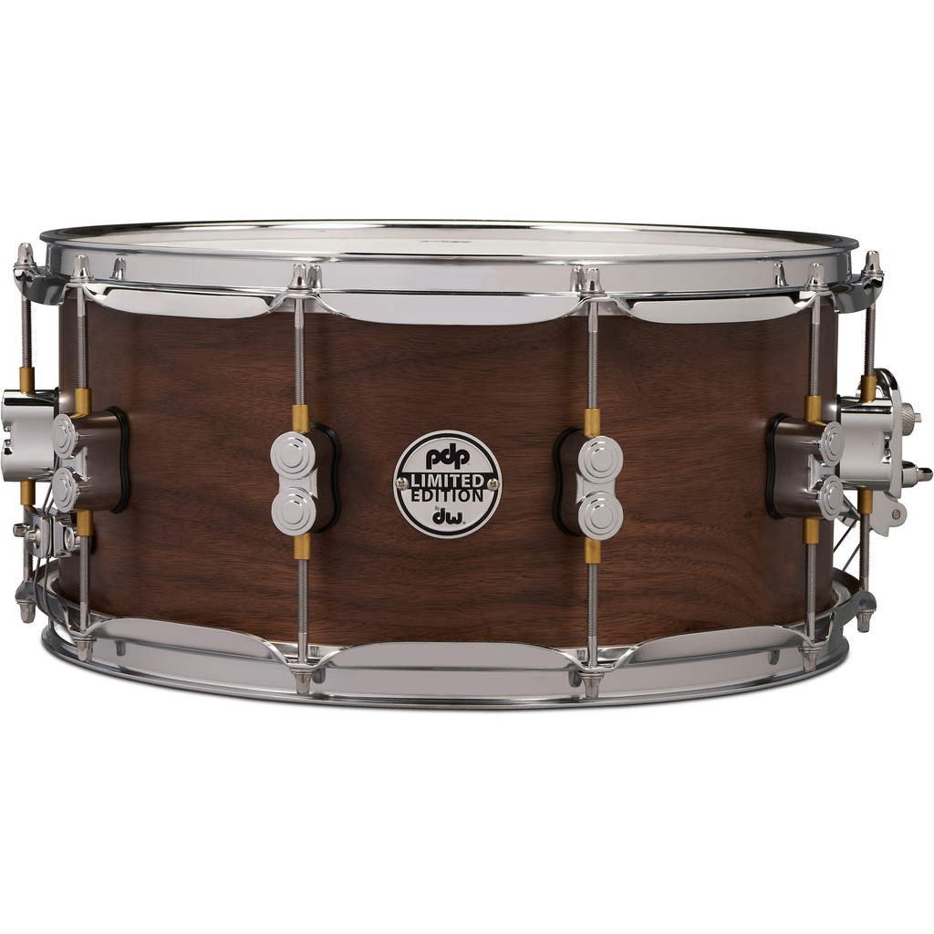 PDP 6.5" x 14" LTD 20-Ply Maple/Walnut Snare in Natural Satin