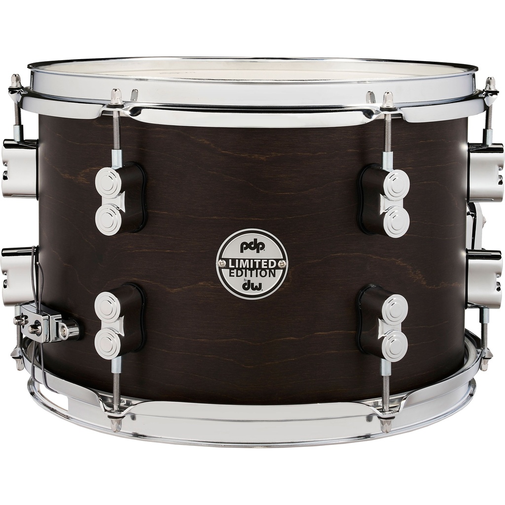 PDP 8" x 12" LTD 10-Ply Dry Maple Snare Drum in Dark Walnut