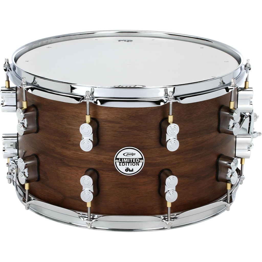 PDP 8" x 14" LTD 20-Ply Maple/Walnut Snare in Natural Satin