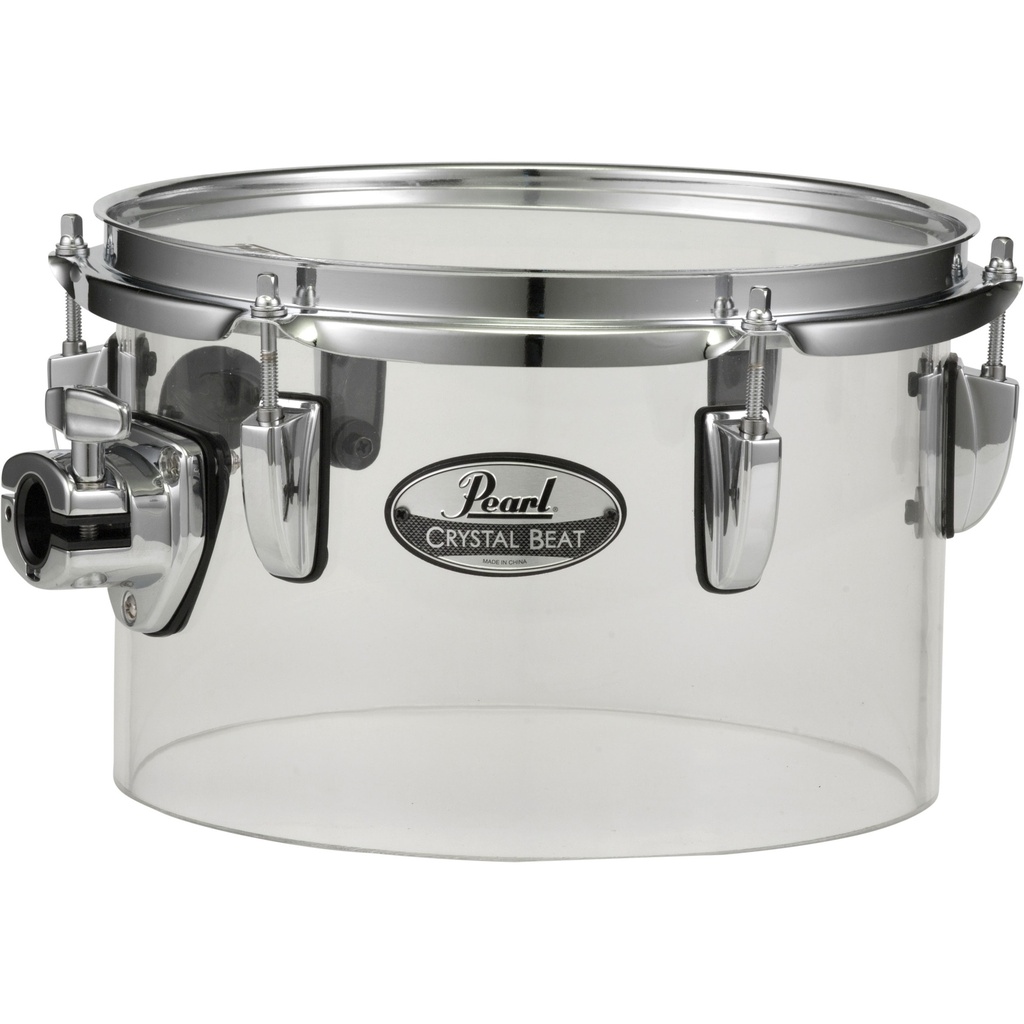 Pearl 10" x 6.5" Crystal Beat Concert Tom in Ultra Clear