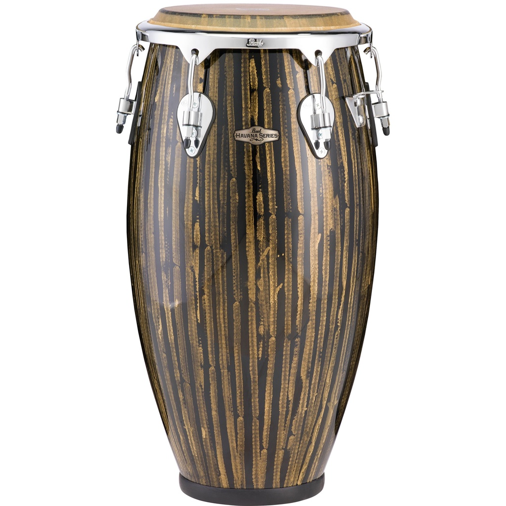 Pearl 12" Havana Series Fiberglass Tumba Conga in Liquid Gold