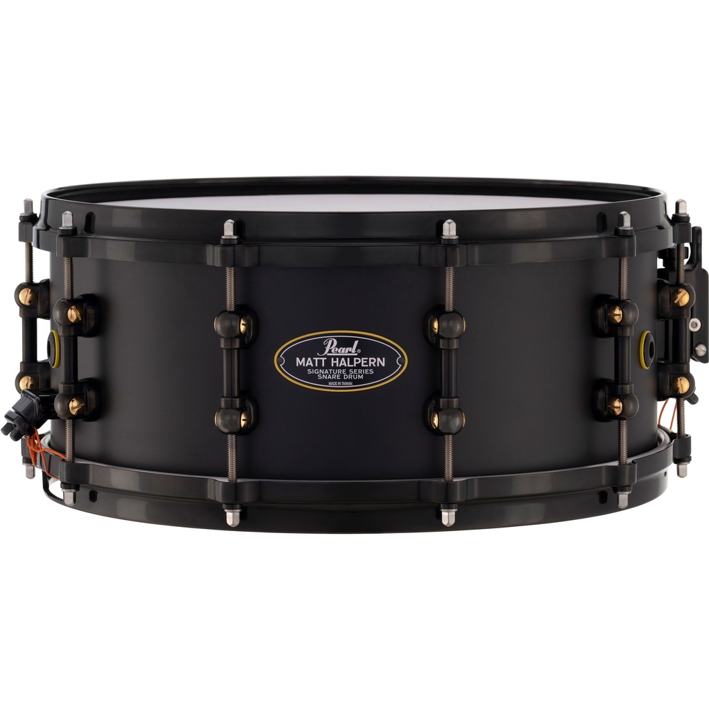 Pearl 14" x 6" Matt Halpern Signature Black Brass Snare Drum
