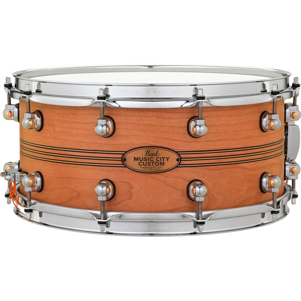 Pearl 14" x 6.5" MCC Solid Cherry Snare w/ Boxwood-Rosewood