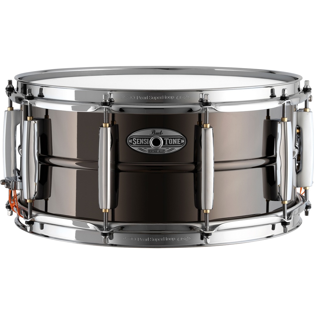 Pearl 14" x 6.5" SensiTone Heritage 1mm Black Brass Snare Drum