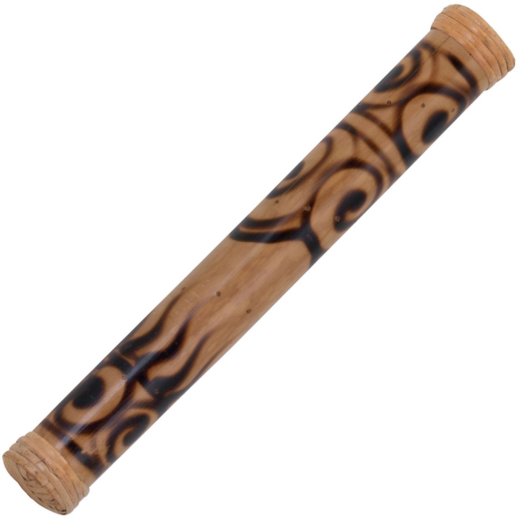 Pearl 16" Bamboo Rainstick with Rhythm Water Woodburned Design