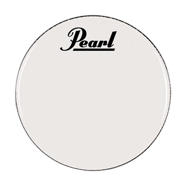 Pearl 18" Smooth White Ambassador Pearl Logo