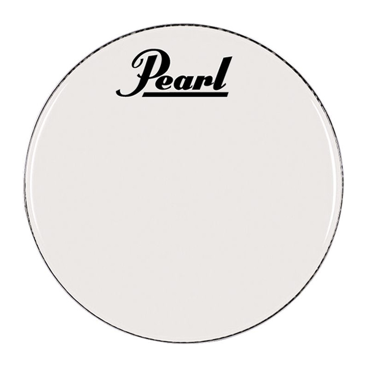 Pearl 22" Smooth White Ambassador Pearl Logo