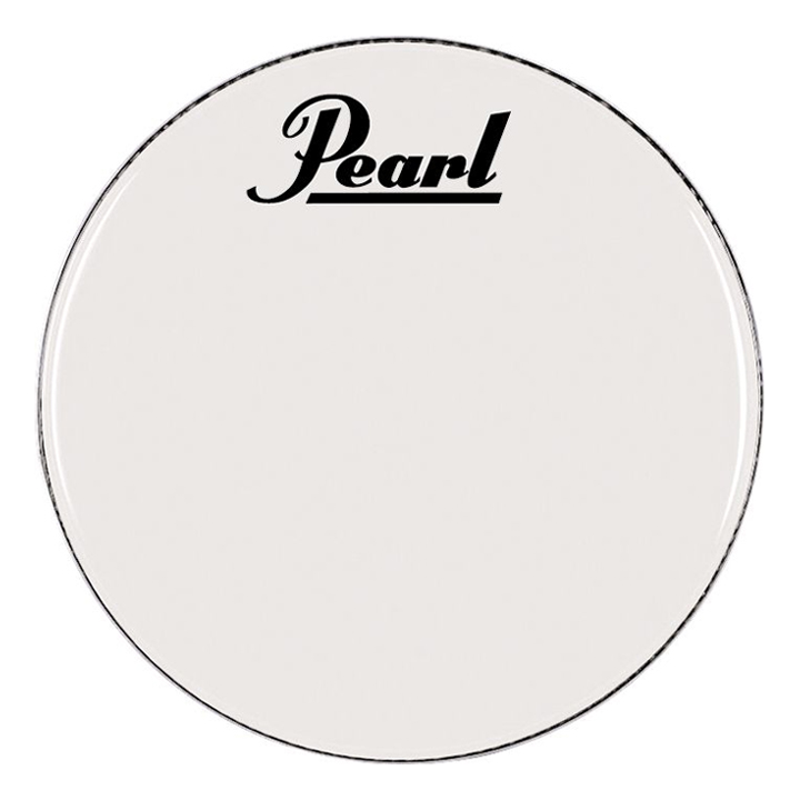 Pearl 26" Smooth White Ambassador Pearl Logo