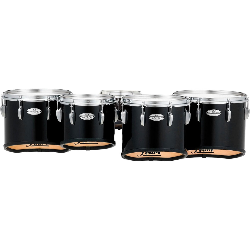 Pearl 6-8-10-12-13" Championship Marching Tenors in Piano Black