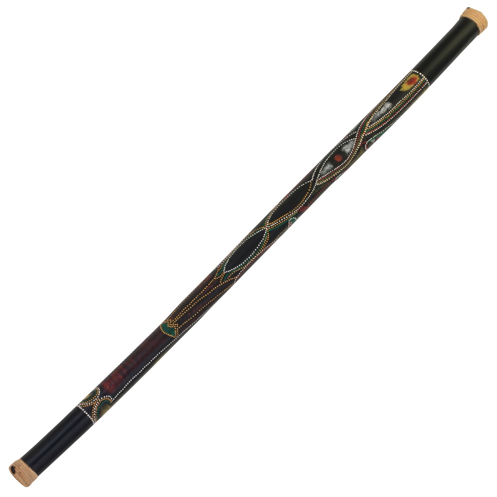 Pearl 60" Bamboo Rainstick with Hidden Spirit Design
