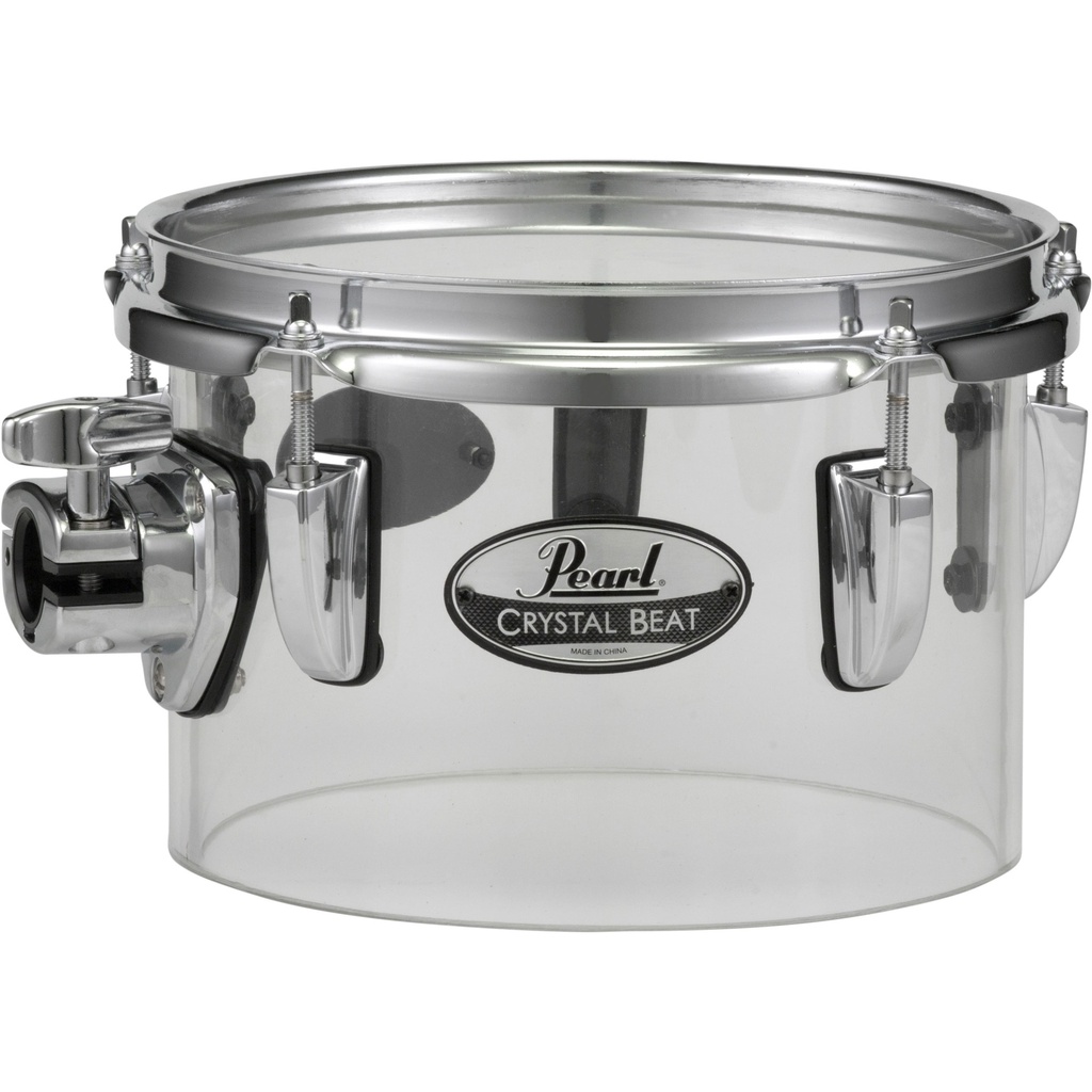 Pearl 8" x 5.5" Crystal Beat Concert Tom in Ultra Clear