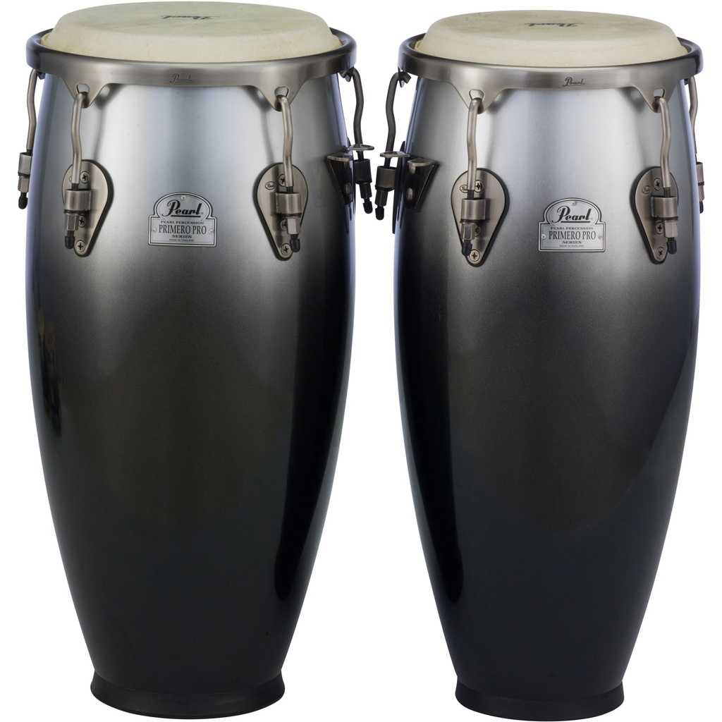 Pearl Conga Set 10" 11" Thai Oak no Stands in Carbon Vapor