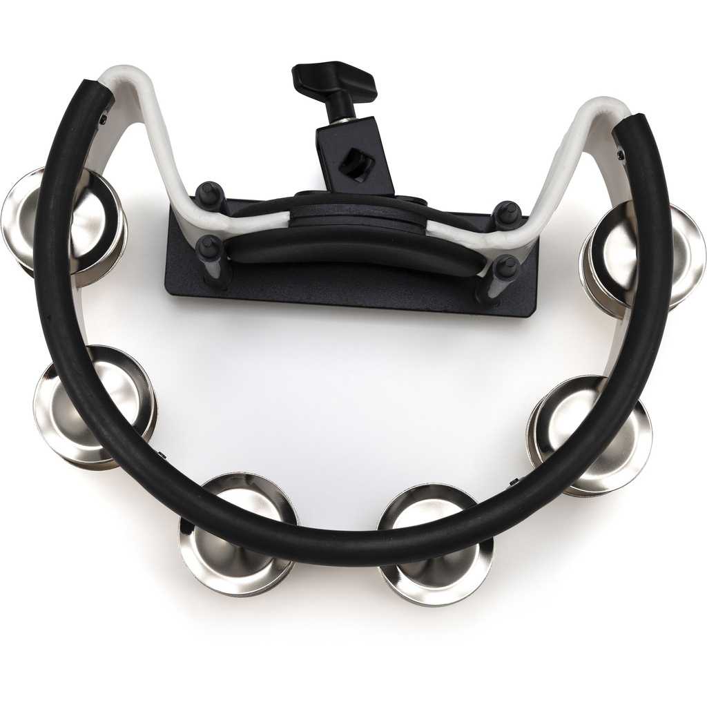 Pearl Steel Jingle Tambourine with Mount