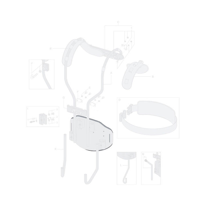 Pearl Torso Plate Cushion for CX Airframe Marching Carrier