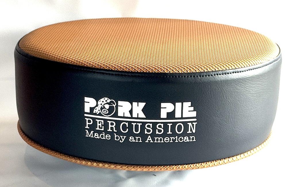 Pork Pie Percussion Custom Throne (TOP ONLY) in Vinyl Textured Copper Top and Flat Black Side