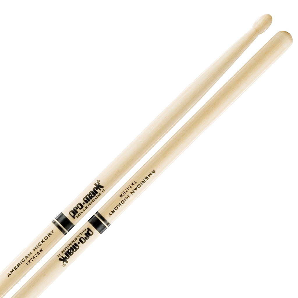 Promark 747B Hickory Wood Tip Super Rock